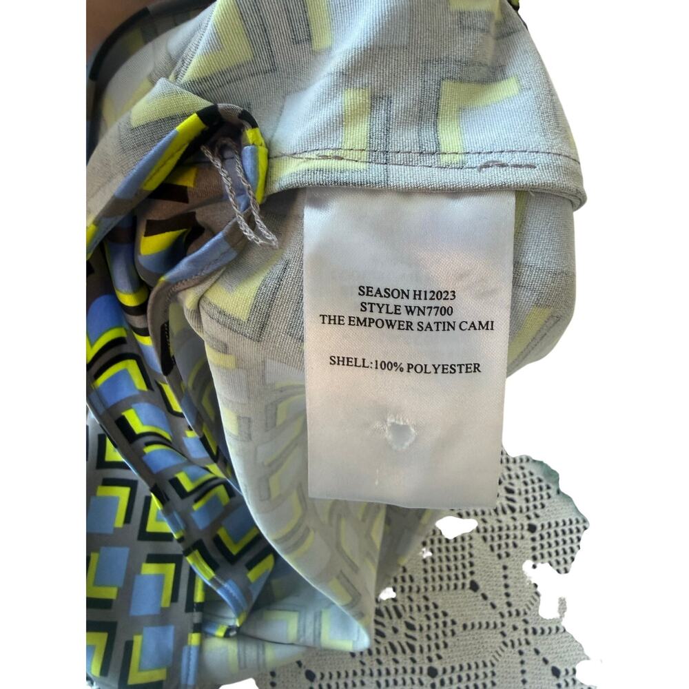 Wild Fang Cubic Print Empower Satin Cami Size XS - Picture 6 of 8